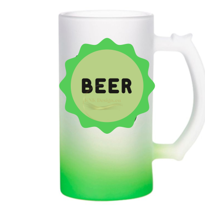 ХАЛБА ЗА БИРА С НАДПИС И СНИМКА