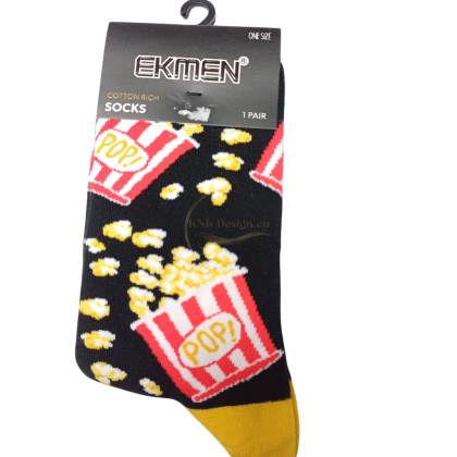 Екмен, чорапи Екмен, шарени чорапи, забавни чорапи, чорапи с пуканки, чорапи на пуканки, ekmen, socks, corn socks, 