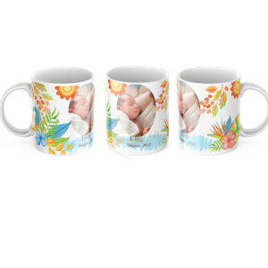 Чаша с цветен дизайн 