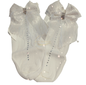 КЪСИ ЧОРАПКИ С ПАНДЕЛКА И КАМЪНИ - 200 DEN