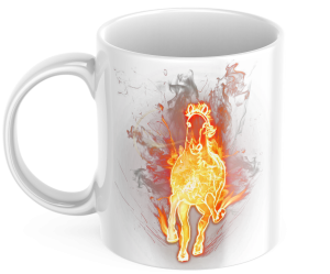 КЕРАМИЧНА ЧАША, ОГНЕН ЖРЕБЕЦ