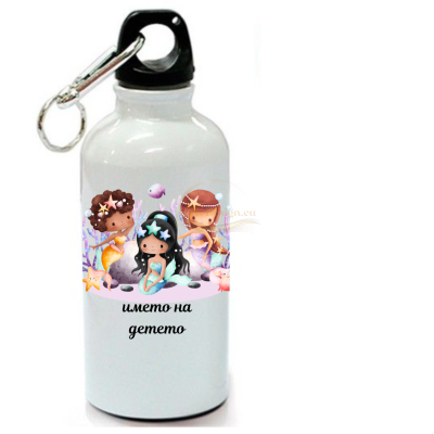 РЕТРО БУТИЛКА С КАРАБИНЕР И РУСАЛКИ