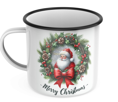 РЕТРО КАНЧЕ С КОЛЕДЕН ВЕНЕЦ И ДЯДО КОЛЕДА