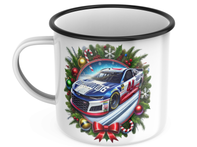 РЕТРО КАНЧЕ С КОЛЕДЕН ВЕНЕЦ И СПОРТЕН АВТОМОБИЛ