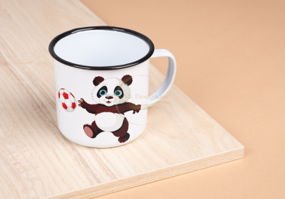  КАНЧЕ С ПАНДА, ЧАША С ПАНДА, ЧАША С ИМЕ, РЕТРО ЧАША, ЕМАЙЛИРАНА ЧАША, МЕТАЛНО КАНЧЕ, ЕМАЙЛИРАНО КАНЧЕ, МЕТАЛНА ЧАША 