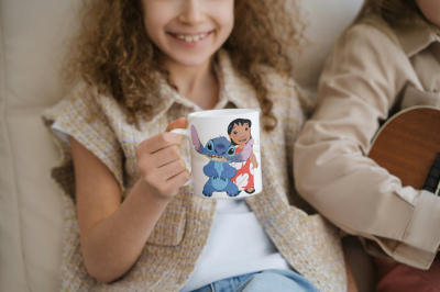 чаша лило и стич, чаша стич, чаша за момиче, чаша за момче, чаша с надпис, чаши лило и стич, чаша за рожден ден, чаша за празник, чаша за имен ден,