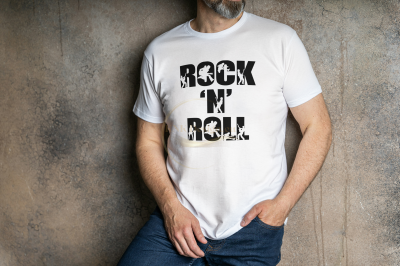 ТЕНИСКА С НАДПИС ROCK AND ROLL