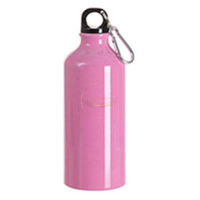 ЦВЕТНА БУТИЛКА С КАРАБИНЕР ОТ 600 мл. - РОЗОВА