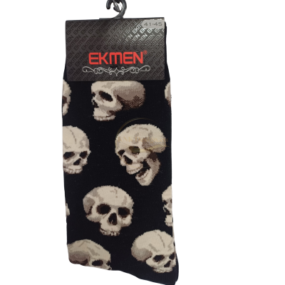 Дамски къси чорапи Ekmen - черепи